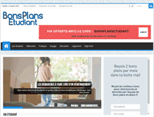 Tablet Screenshot of bons-plans-etudiant.fr